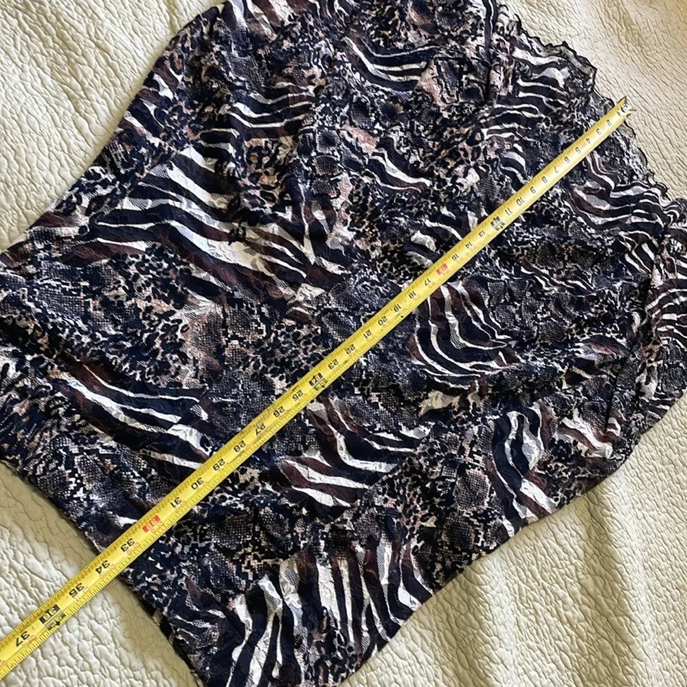 Chico's Black and White Maxi Skirt Resort Wear A-Line